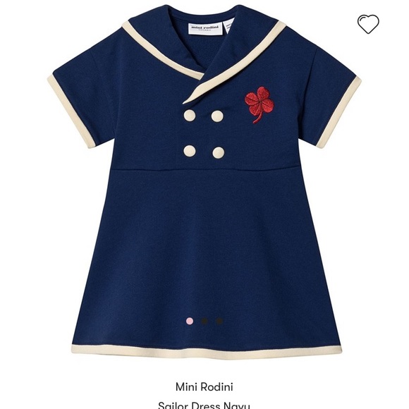 Mini Rodini Other - Mini Rodini Sailor Dress Navy